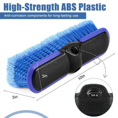 Lunluarai water-flow-through design aids rinsing while scrubbing surfaces.