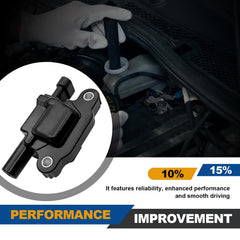 Lunwag coil pack compatibility label confirms GM V8 fitment
