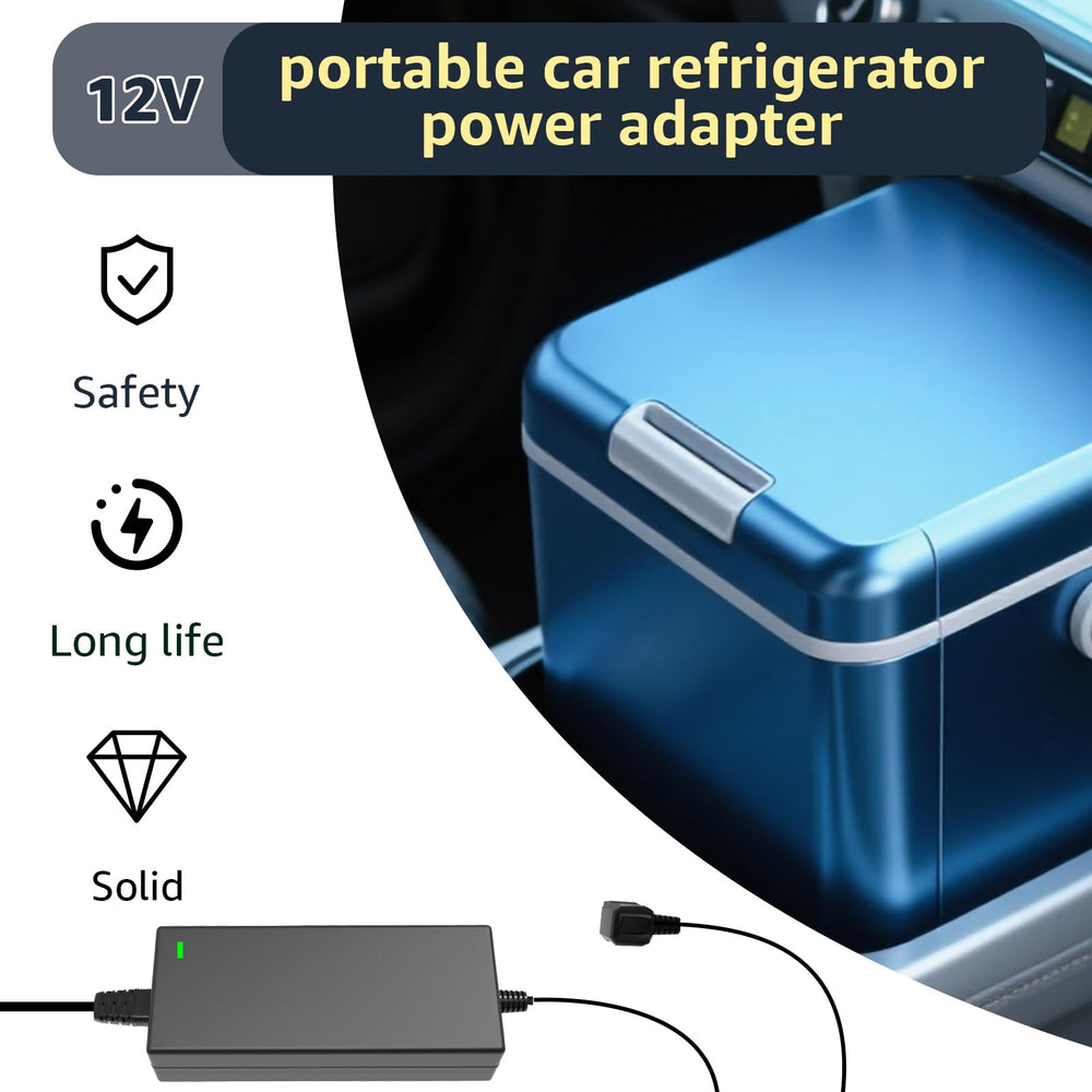 Lusperi AC car fridge cord for Bougerv enabling uninterrupted cooling outdoors