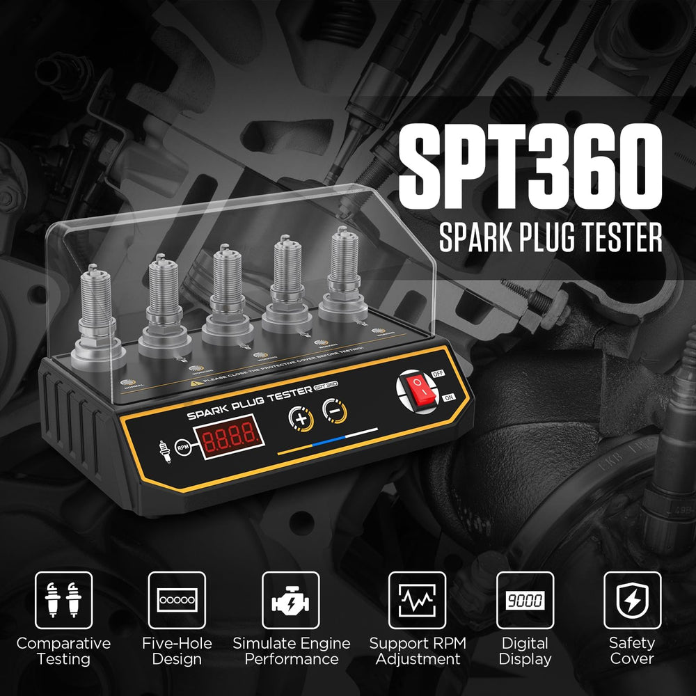 LUTIFIX adjustable-test-hole with copper ring adapts to different spark plug heights.