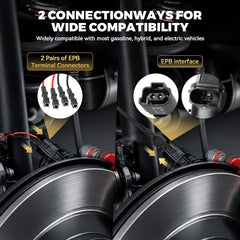 LUTIFIX EPB emergency release tool side view with dual cables for compatibility