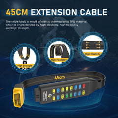 LUTIFIX OBD2 Breakout Box 17-7 inch cable extends reach for effective diagnostics