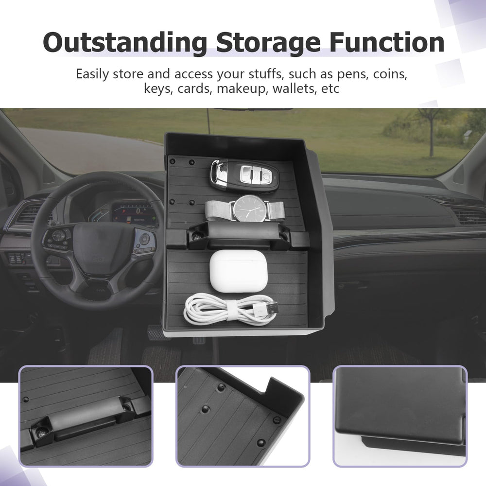 LUWU glove box tray bottom liner reduces noise and protects items