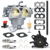 Lux5CPCAR carburetor for Briggs Stratton VTwin 22-24HP showing smooth idle and power