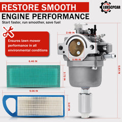 Lux5CPCAR Nikki carburetor body with seals for steady fuel flow.