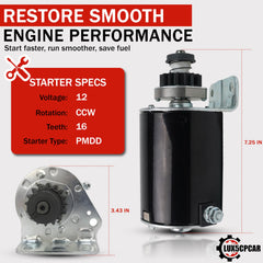 Lux5CPCar Briggs & Stratton 16-tooth compatibility for reliable mower starts.