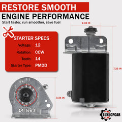 LUX5CPCAR easy install design saves time during mower maintenance