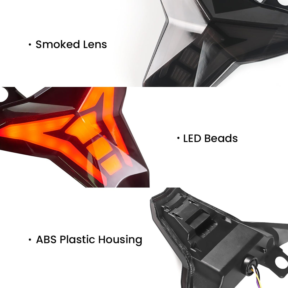 LUXEMOTO ZX-6R tail light IP67 protection against rain and dust