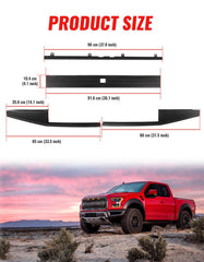 LUXEMOTO polypropylene molding resists cracking for Ford F-150 rear protection