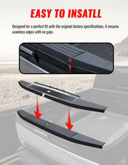 LUXEMOTO tailgate step pad trim kit with hardware for Ford F-150 installation