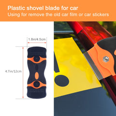 Luxiv black fish-shape squeegee for uneven surfaces and corners.