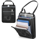 LUXJA car front seat organizer with accordion pocket for on the go files