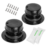 luxlead RV vent cap 2-pack installed on roof to minimize odors