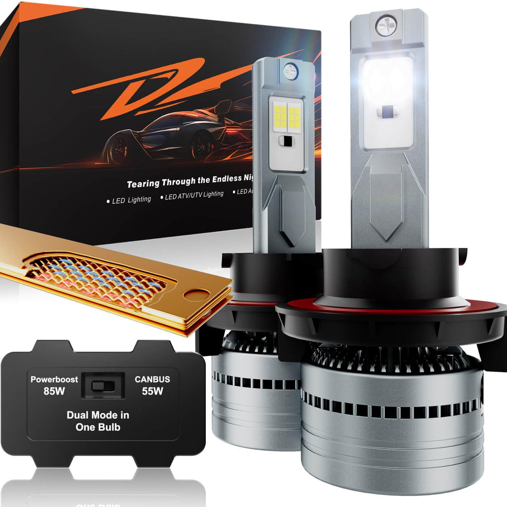 Luxster Dracarys 100000LM H13/9008 LED bulbs boost night visibility and driving confidence.
