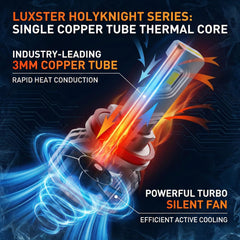 LUXSTER HolyKnight copper heat tube maintains steady performance during long drives