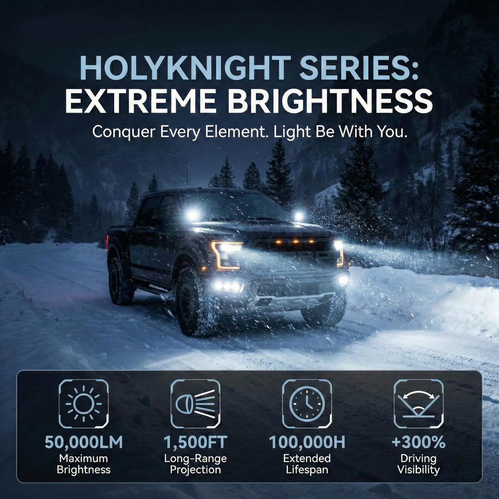 Luxster HolyKnight H13 LED fog light 6000K cool white clarity