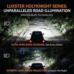 Luxster HolyKnight H13 LED fog light 1200ft projection for hazards