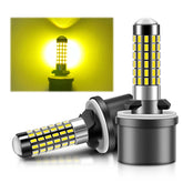 LUYED 880 LED fog bulbs pack 2 front view for brighter night visibility