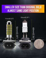 Aviation aluminum heat dissipation in LUYED fog light bulb