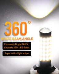 LUYED 2-pack fog bulbs ready for easy plug-and-play replacement