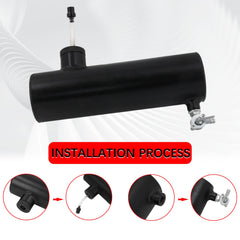 Aluminum construction provides durable, lightweight support for rugged riding