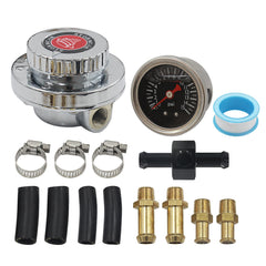 LVOUP manual adjustable fuel regulator with clear dial for precise carburetor tuning.