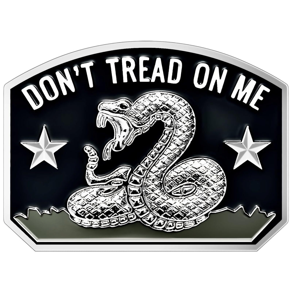 LWQLZY gadsden flag rattlesnake emblem with bold 3D design for cars and displays.