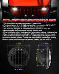 LX-LIGHT dual headlights with included adapters for versatile vehicle compatibility.
