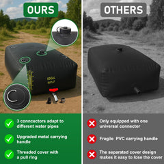LXVOOEE water bladder showing threaded cap and pull ring