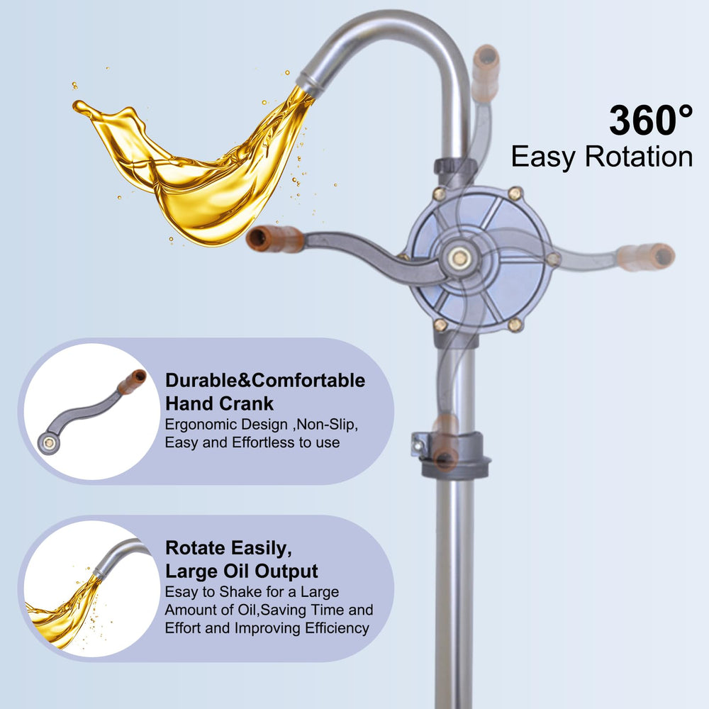 LYCARESUN drum pump threaded seal design prevents leaks during transfers.