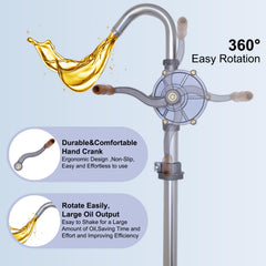LYCARESUN drum pump threaded seal design prevents leaks during transfers.