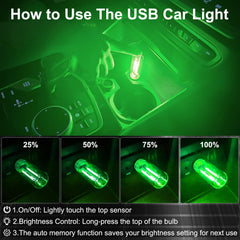 LYCARESUN USB-powered ambient light for cars, bedrooms, and camping