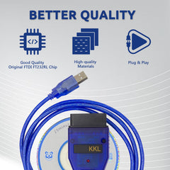 Read and clear codes reliably with the lydesor KKL 409.1 cable