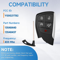 LYFUCESS key fob interior with chip and battery ready for replacement