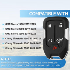 LYFUCESS key fob exterior for Chevy Silverado 2019-2022