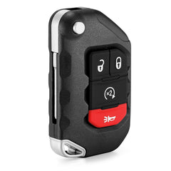 LYFUCESS smart key fob compatible with Jeep Wrangler and Gladiator for quick replacement.