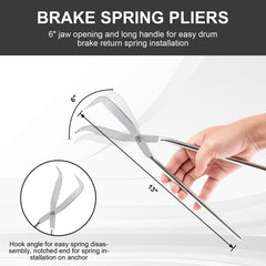 Lyhubmh brake spring retainer tool ensures secure spring alignment.