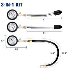 Lyhubmh compression tester kit extension hose enabling flexible testing