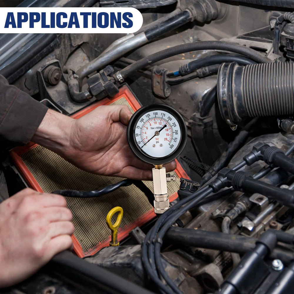Lyhubmh compression tester kit in-car testing setup for car engines