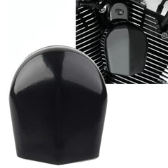 Lynlane horn cover for Harley Touring in gloss black on the front, adds rugged style.