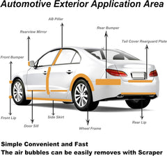 Lypumso protective edge guard vinyl film protecting door edges and highlights.