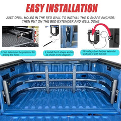 LYSAUGLAT extender shown on Toyota Tundra and Silverado for versatile fit.