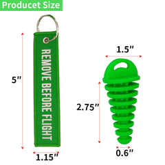 LZKZPY green wash plug packaged set with two plugs and streamers