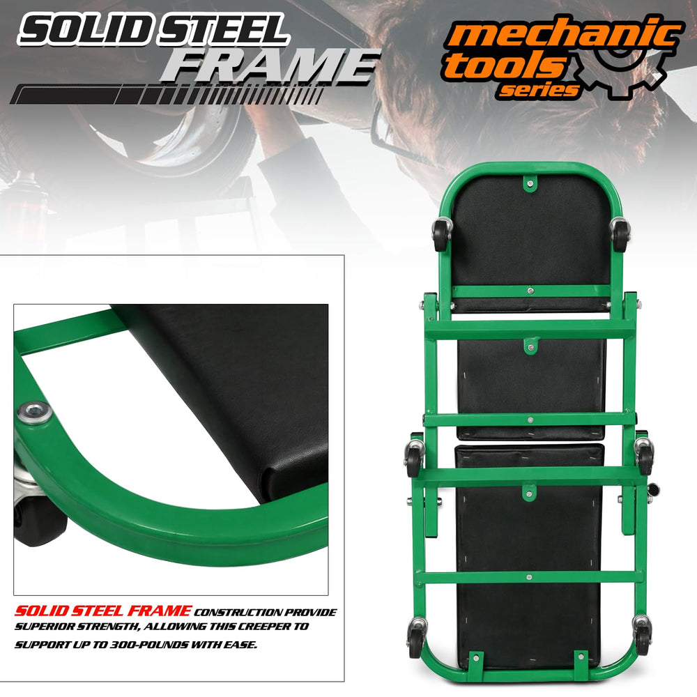 M-AUTO six swivel casters allow smooth maneuvering in tight spaces.