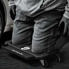 M-AUTO rolling knee creeper streamlines painting, tile laying, and landscaping