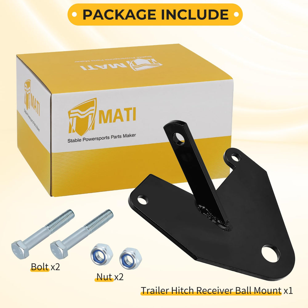 M MATI accepts 3/4-inch balls and smaller hitch sizes for versatile towing