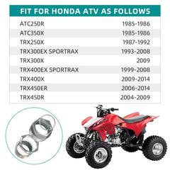 M MATI axle bolt for Honda ATV, corrosion-resistant steel.