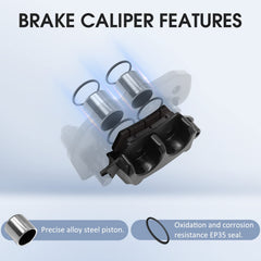 M MATI brake calipers boxed together for safe storage and easy replacement