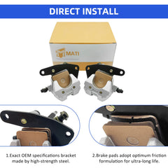 M MATI brake pads and caliper set for Yamaha ATV compatibility