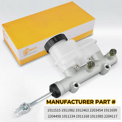 M MATI brake tandem master cylinder parts numbers 1911515 1911982 for compatibility.